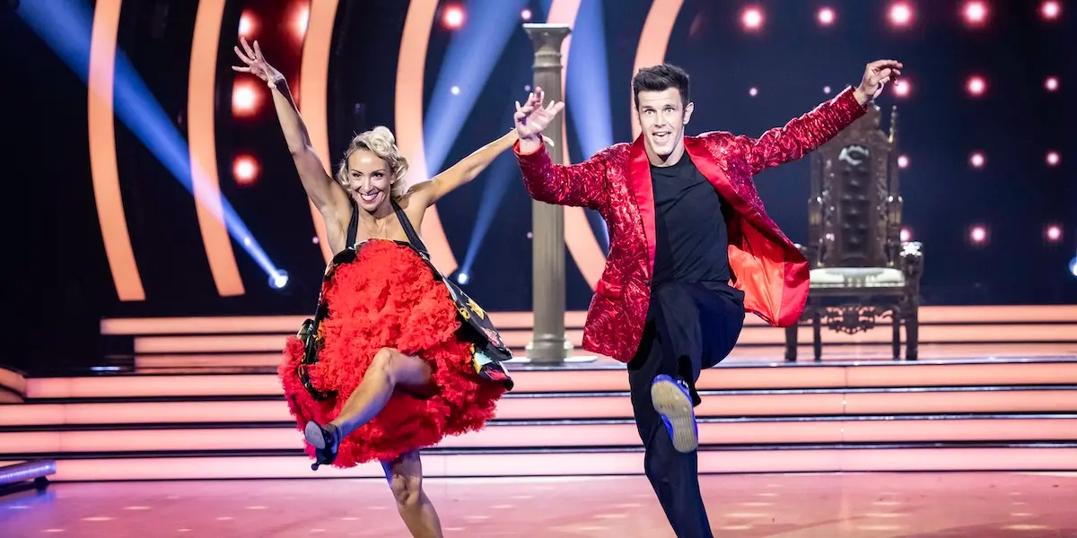 Jess Raffa on DWTS with Trent Cotchin
