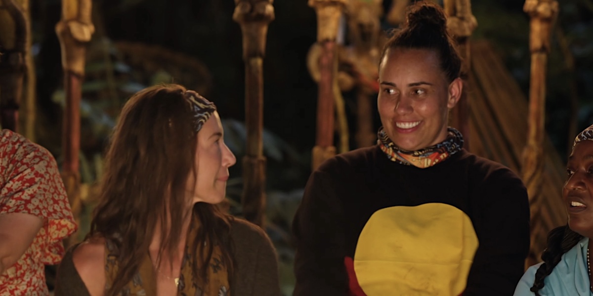 Kirby with Parvati during her Survivor elimination