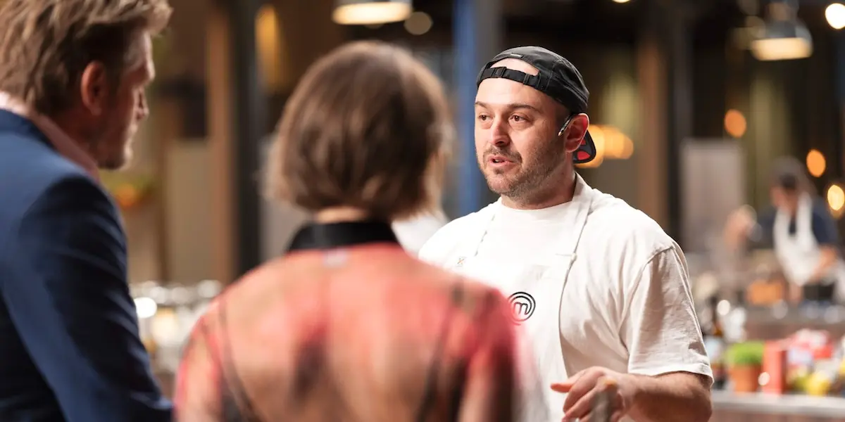 MasterChef Australia's Jamie with Sofia and Curtis Stone