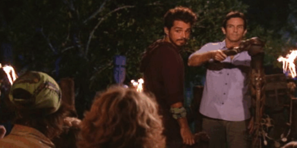 Ozzy being blindsided on Survivor