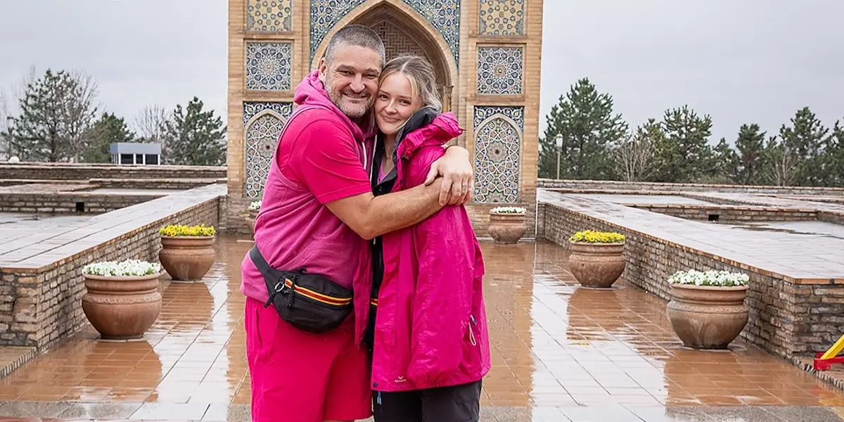 Leni and Brendan Fevola on The Amazing Race 2025