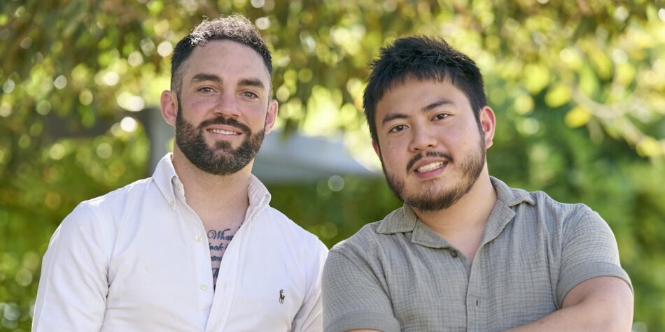 Mark and Tan on MKR. Image: Seven.