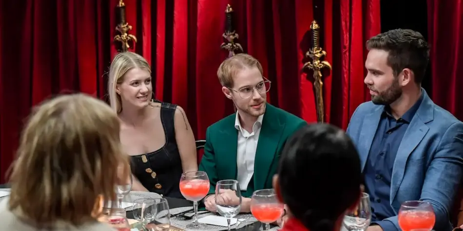 Maria, Bailey and Michael at a MKR Instant Restaurant