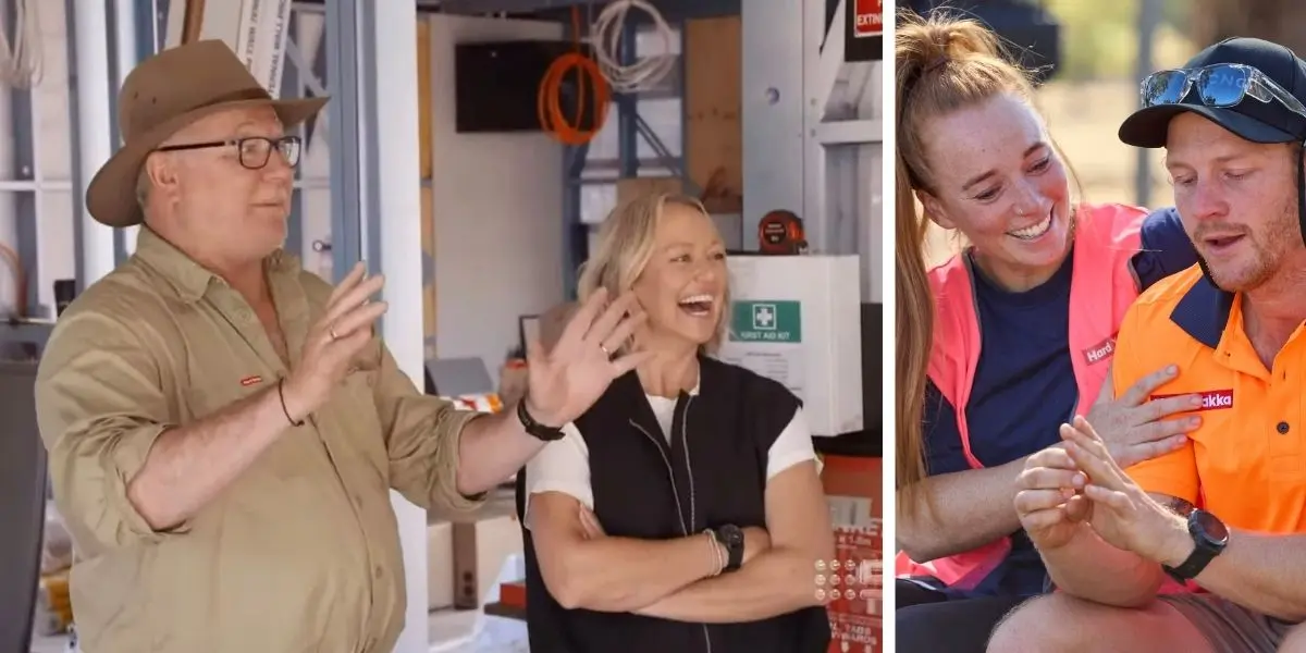 Scotty Cam and Shelley Craft with Emma and Ben on The Block