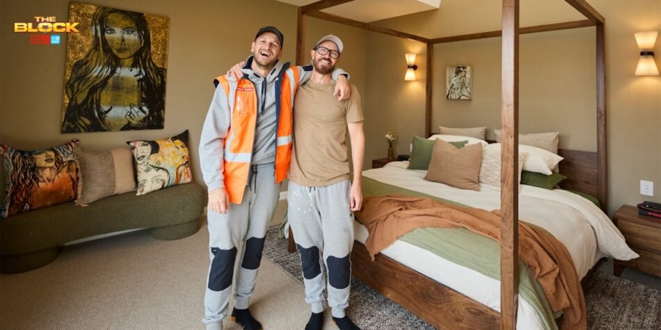 Robby and Mat on The Block.