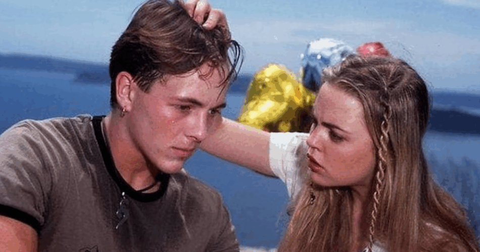 Shane Parrish and Angel on Home and Away