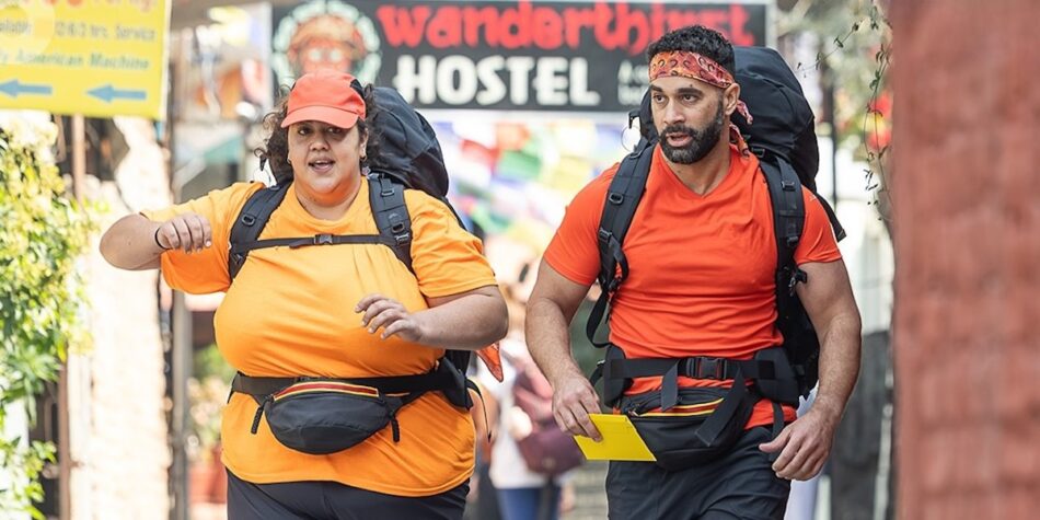 Steph and Ben on The Amazing Race. Image: Ten.