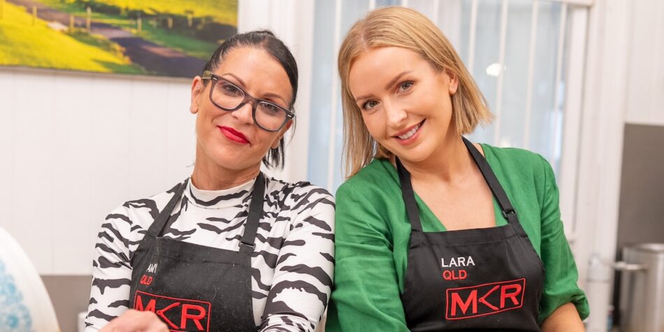 Amy and Laura on MKR. Image: Seven.