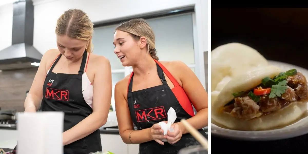 MKR's Lol and Lil with their bao buns