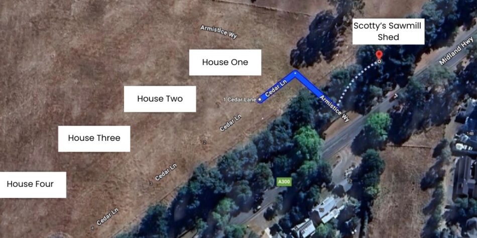 An aerial view of The Block site. Image: Google Maps.