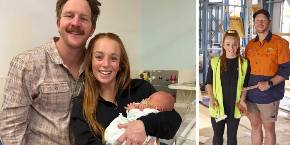 The Block’s Emma and Ben welcome baby: ‘Most incredible dad ever’