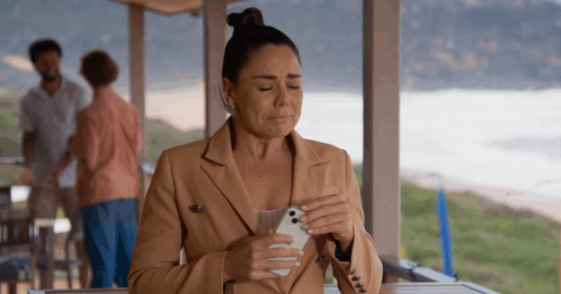 Home and Away Mack crying