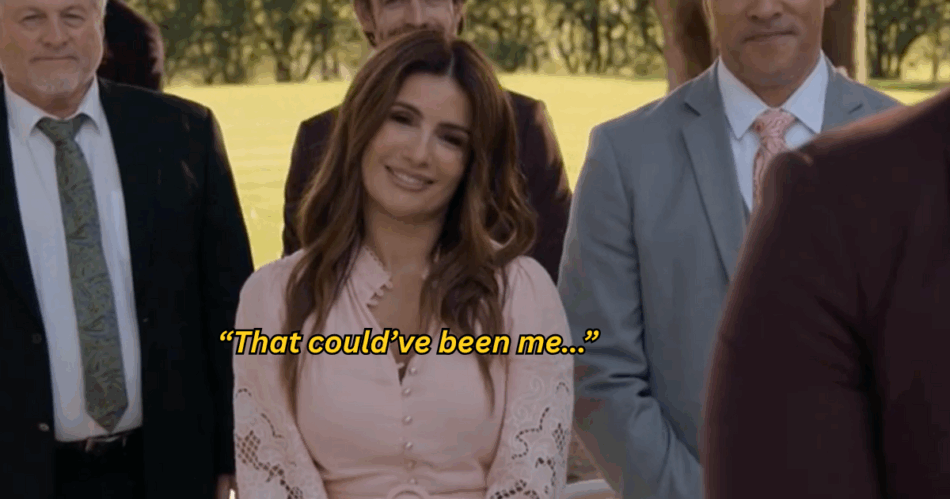 Leah at Cash and Eden's wedding