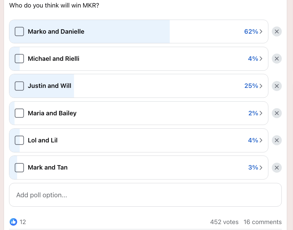 MKR winner poll