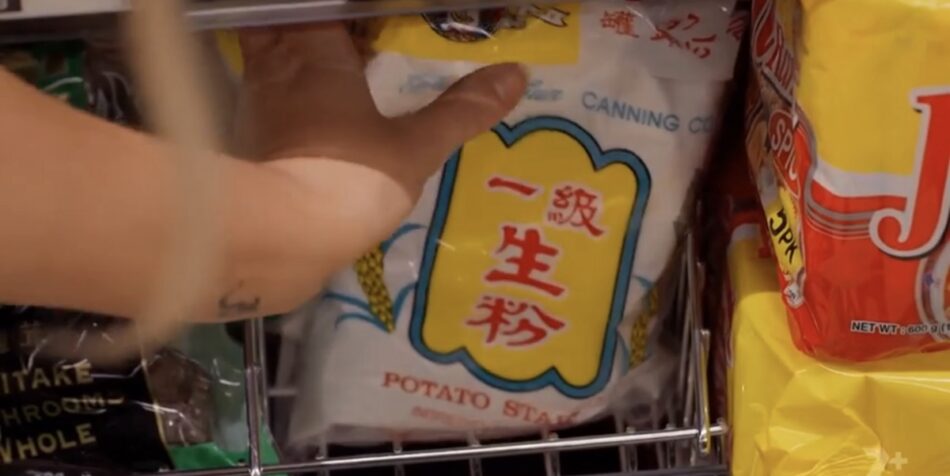 The potato starch that Lol and Lil bought at Woolworths.