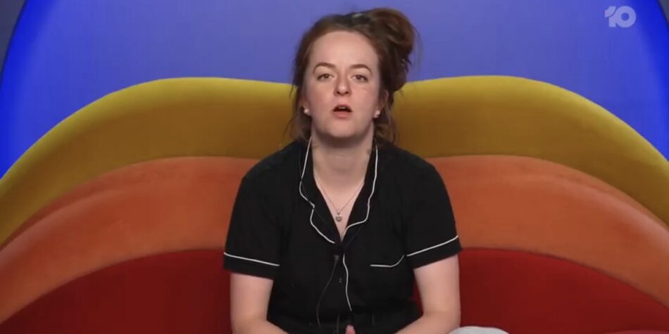 Emily in Big Brother's diary room. Image: Ten.