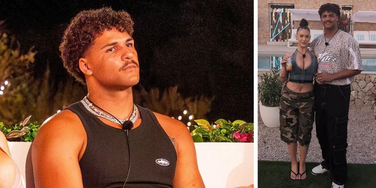 Jotham with Gabby on Love Island Australia