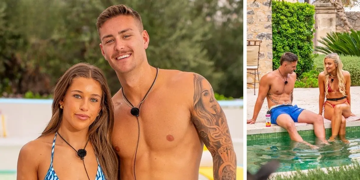 Kye with Yana and Emma on Love Island