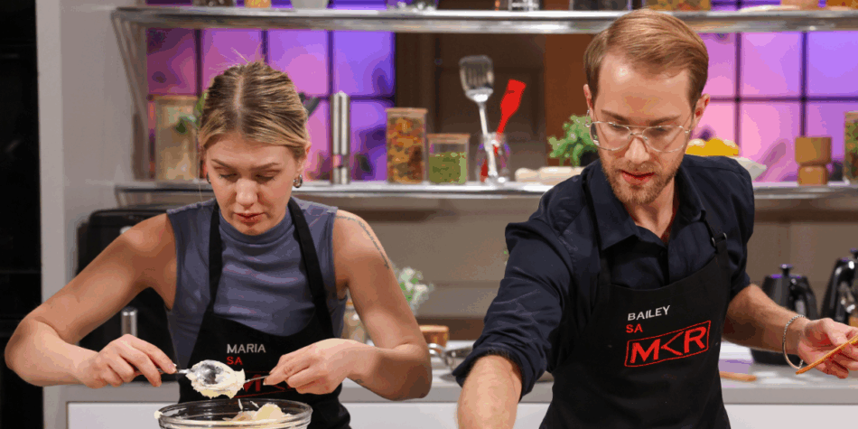 Maria and Bailey in My Kitchen Rules (MKR) 2025