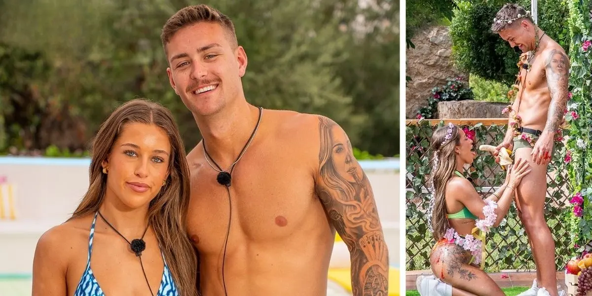 Yana and Kye on Love Island Australia