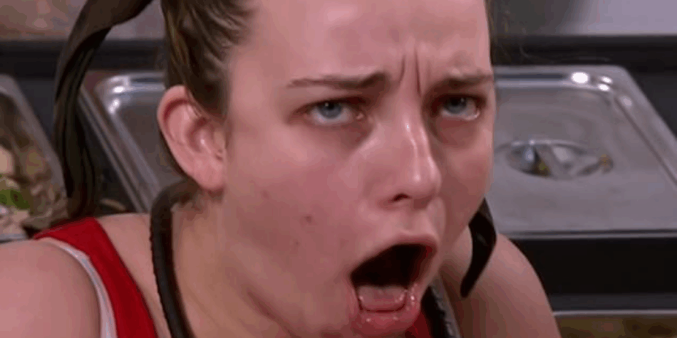 Abbie Chatfield during the horrific Tucker Trial.