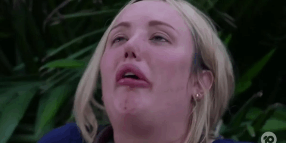 Charlotte Crosby gagging on a bull testicle.