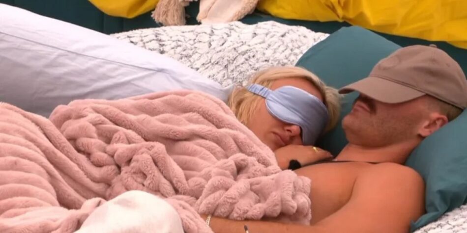 Coco and Bruce cuddling on Big Brother.