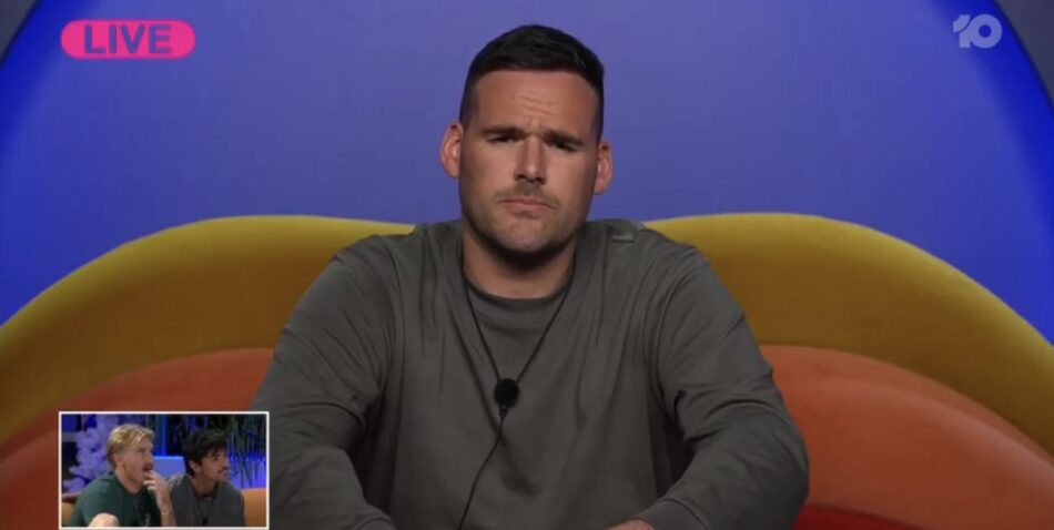 Ed nominating Vinnie in Big Brother's diary room. Image: Ten.