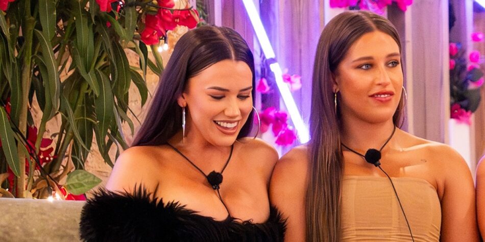 Gabby and Yana at Love Island Australia movie night. Image: Nine.