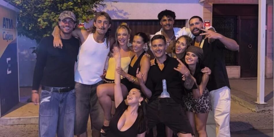 The Love Island cast in Spain after the finale. Image: Nine.