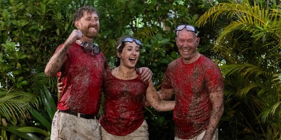 Dyson, Conetta and Gary after their first trial. Image: Ten.