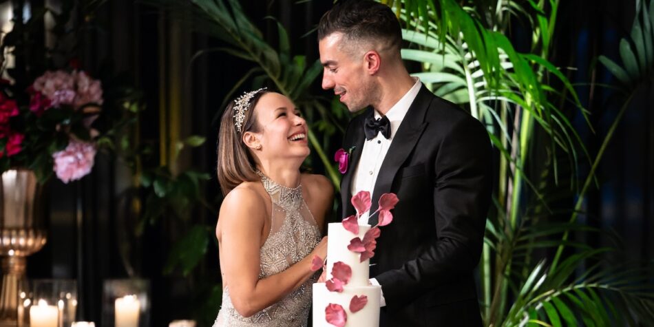Stella and Filip at their wedding. Image: Nine.