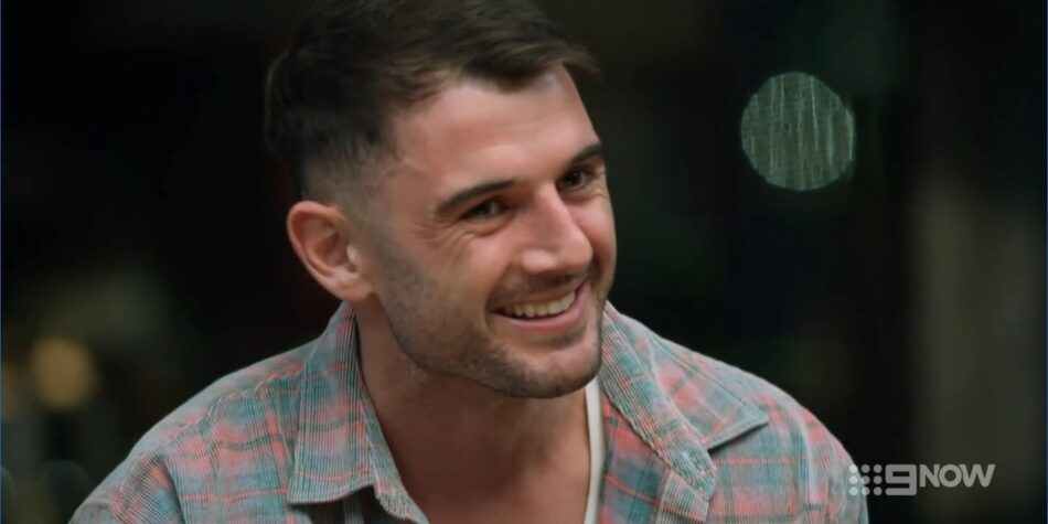 Chris at the MAFS Buck's party. Image: Nine.