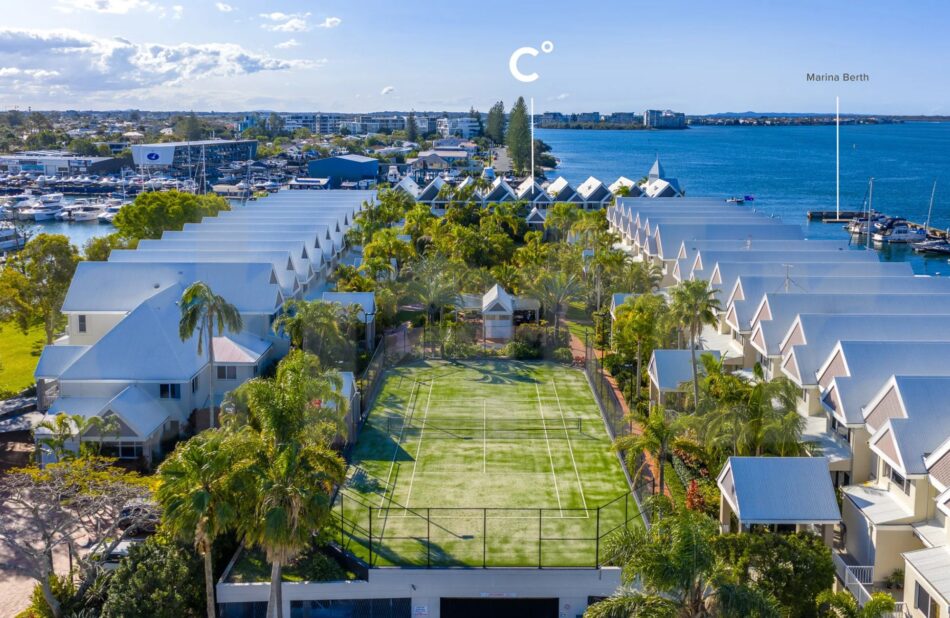 The tennis court. Image: Coastal.