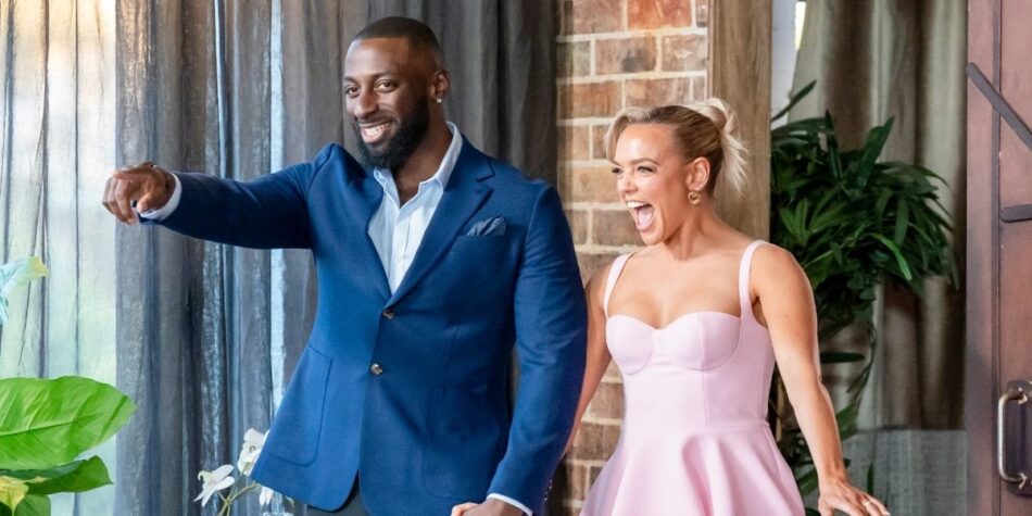 David and Alissa arrive at their first Dinner Party. Image: MAFS