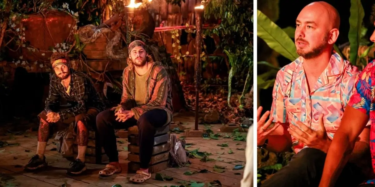 Caleb Jackson and Mark at tribal council