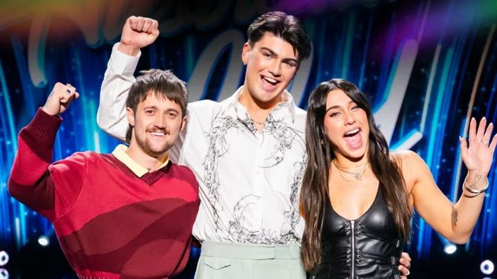Kalani, Harlan and Kesha are in the Grand Finale of Australian Idol. Image: Seven.