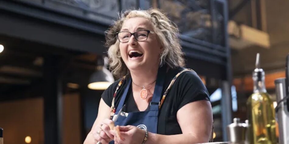Julie Goodwin on MasterChef Australia. Image: Ten.
