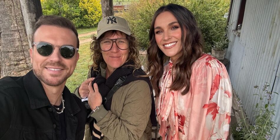 Natalie Gruzlewski filming FWAW. Image: Seven.