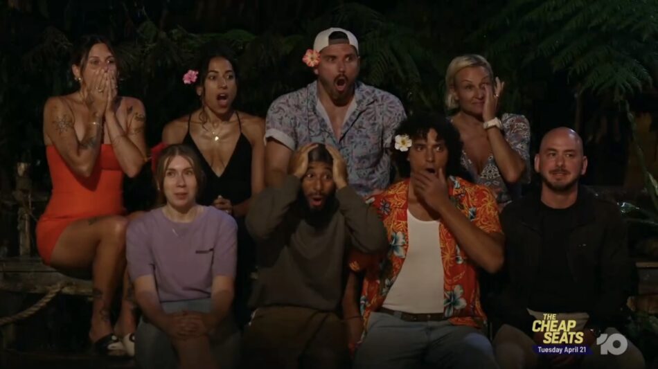 The cast were shocked upon learning Caleb's decision. Image: Ten.