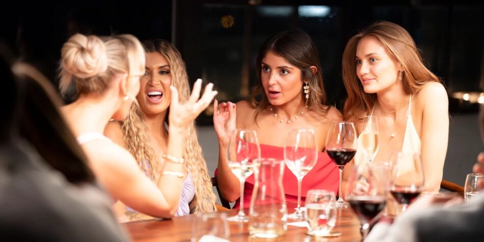 Alissa, Gia, Mel and Brook from the MAFS 2026 cast. Image: nine.