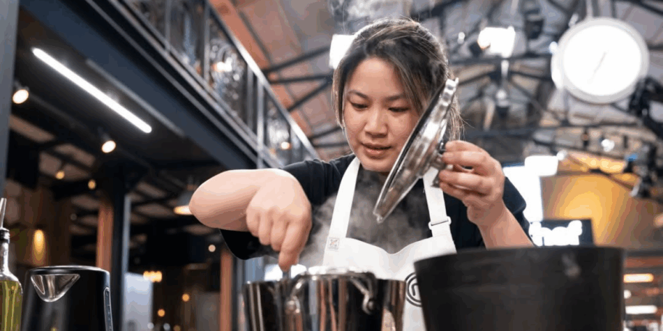 Emily Sue cooking on MasterChef Australia 2026
