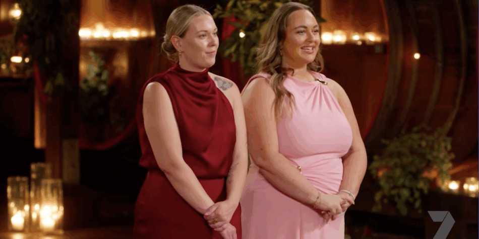 Bene and Britt on FWAW. Image: Seven.