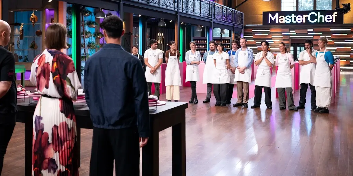 Jackie Yu on MasterChef with the cast