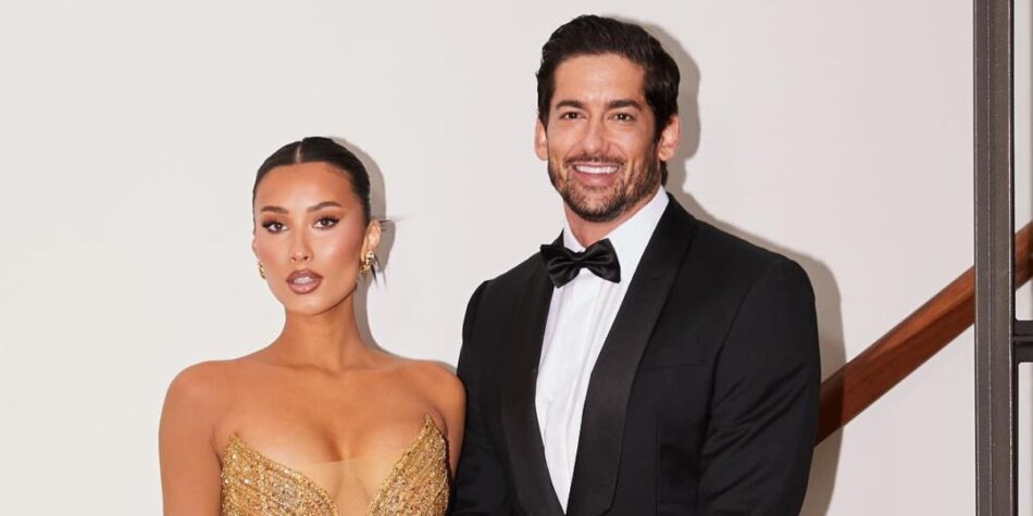 MAFS couple Duncan and Evelyn posing for photos