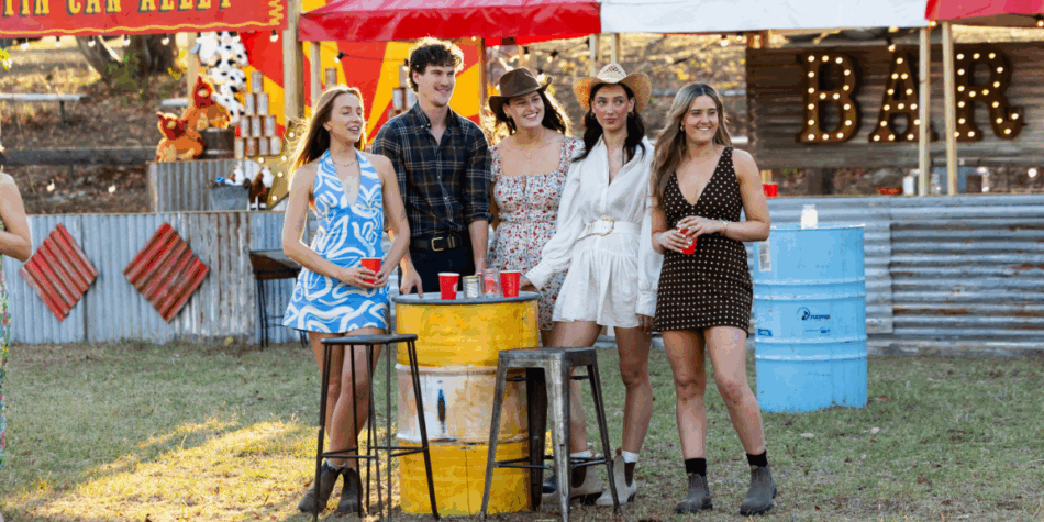 Farmer Zac and his ladies on Farmer Wants A Wife (FWAW) 2026