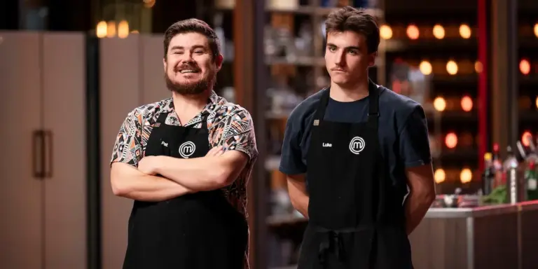 Pat and Luke on MasterChef
