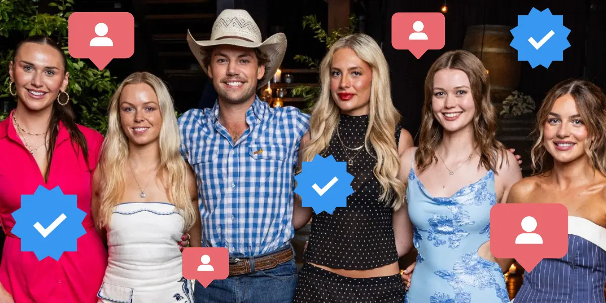 Which contestants and farmers have most Instagram followers from Farmer Wants A Wife Australia 2026