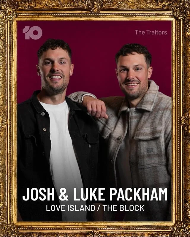 The Traitors Australia 2026 season three cast of celebrities: Josh and Luke Packham