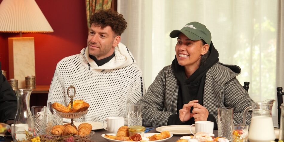 AJ and Kirby at breakfast. Image: Ten.